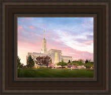 Load image into Gallery viewer, Mount Timpanogos Spring Open Edition Canvas / 8 X 10 Brown Frame Art