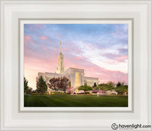 Load image into Gallery viewer, Mount Timpanogos Spring Open Edition Canvas / 8 X 10 White Frame Art