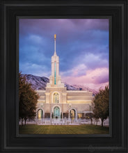 Load image into Gallery viewer, Mount Timpanogos The Lord Is My Light Open Edition Canvas / 11 X 14 Black Frame Art
