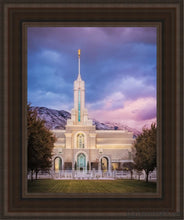 Load image into Gallery viewer, Mount Timpanogos The Lord Is My Light Open Edition Canvas / 11 X 14 Brown Frame Art