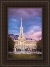 Load image into Gallery viewer, Mount Timpanogos The Lord Is My Light Open Edition Canvas / 12 X 18 Brown Frame Art