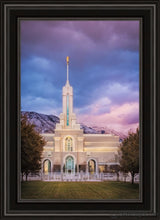 Load image into Gallery viewer, Mount Timpanogos The Lord Is My Light Open Edition Canvas / 20 X 30 Black Frame Art
