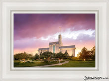 Load image into Gallery viewer, Mt. Timpanogos Evening Glow Open Edition Canvas / 12 X 18 White Frame Art