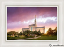 Load image into Gallery viewer, Mt. Timpanogos Evening Glow Open Edition Canvas / 14 X 21 White Frame Art