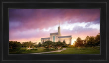 Load image into Gallery viewer, Mt. Timpanogos Evening Glow Open Edition Canvas / 15 X 30 Black Frame Art
