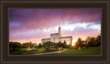 Load image into Gallery viewer, Mt. Timpanogos Evening Glow Open Edition Canvas / 15 X 30 Brown Frame Art