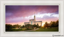 Load image into Gallery viewer, Mt. Timpanogos Evening Glow Open Edition Canvas / 15 X 30 White Frame Art