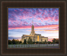 Load image into Gallery viewer, Mt Timpanogos Spacious Skies Open Edition Canvas / 11 X 14 Brown Frame Art