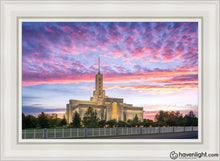 Load image into Gallery viewer, Mt Timpanogos Spacious Skies Open Edition Canvas / 24 X 36 White Frame Art