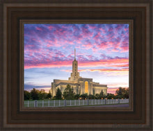 Load image into Gallery viewer, Mt Timpanogos Spacious Skies Open Edition Canvas / 8 X 10 Brown Frame Art