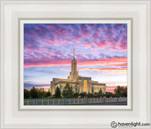 Load image into Gallery viewer, Mt Timpanogos Spacious Skies Open Edition Canvas / 8 X 10 White Frame Art