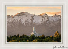 Load image into Gallery viewer, Mt. Timpanogos Youre Not Alone Open Edition Canvas / 24 X 36 White Frame Art
