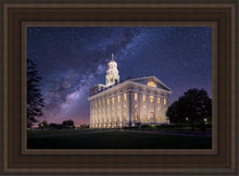 Load image into Gallery viewer, Nauvoo Celestial Open Edition Canvas / 14 X 21 Brown Frame Art