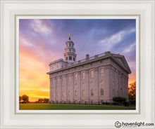 Load image into Gallery viewer, Nauvoo City Beautiful Open Edition Canvas / 11 X 14 White Frame Art