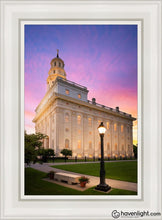 Load image into Gallery viewer, Nauvoo Pathway Open Edition Canvas / 14 X 21 White Frame Art