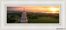 Load image into Gallery viewer, Nauvoo Sunglow On The Mississippi Open Edition Canvas / 6 X 18 White Frame Art