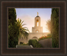 Load image into Gallery viewer, Newport Beach Teach Me To Walk In The Light Open Edition Canvas / 11 X 14 Brown Frame Art