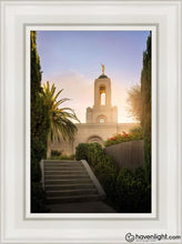 Load image into Gallery viewer, Newport Beach Teach Me To Walk In The Light Open Edition Canvas / 12 X 18 White Frame Art