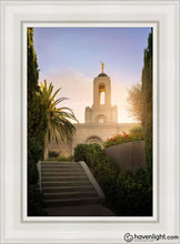 Load image into Gallery viewer, Newport Beach Teach Me To Walk In The Light Open Edition Canvas / 14 X 21 White Frame Art