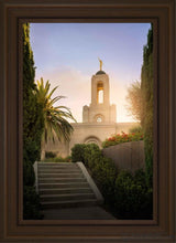 Load image into Gallery viewer, Newport Beach Teach Me To Walk In The Light Open Edition Canvas / 20 X 30 Brown Frame Art