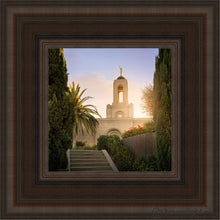 Load image into Gallery viewer, Newport Beach Teach Me To Walk In The Light Open Edition Canvas / 6 X Brown Frame Art