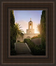 Load image into Gallery viewer, Newport Beach Teach Me To Walk In The Light Open Edition Canvas / 8 X 10 Brown Frame Art