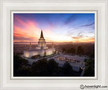 Load image into Gallery viewer, Oakland From On High Open Edition Canvas / 11 X 14 White Frame Art