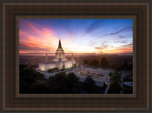 Load image into Gallery viewer, Oakland From On High Open Edition Canvas / 12 X 18 Brown Frame Art