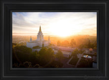 Load image into Gallery viewer, Oakland Sunburst Open Edition Canvas / 14 X 21 Black Frame Art