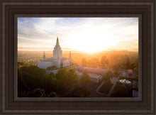 Load image into Gallery viewer, Oakland Sunburst Open Edition Canvas / 14 X 21 Brown Frame Art