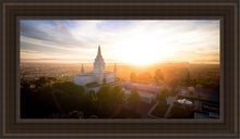 Load image into Gallery viewer, Oakland Sunburst Open Edition Canvas / 15 X 30 Brown Frame Art