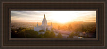 Load image into Gallery viewer, Oakland Sunburst Open Edition Canvas / 6 X 18 Brown Frame Art