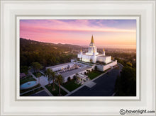 Load image into Gallery viewer, Oakland Sunset From On High Open Edition Canvas / 12 X 18 White Frame Art