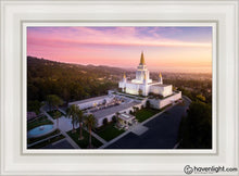 Load image into Gallery viewer, Oakland Sunset From On High Open Edition Canvas / 14 X 21 White Frame Art