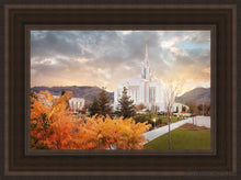 Load image into Gallery viewer, Ogden Fall Open Edition Canvas / 12 X 18 Brown Frame Art