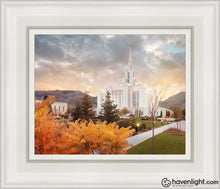 Load image into Gallery viewer, Ogden Fall Open Edition Canvas / 8 X 10 White Frame Art