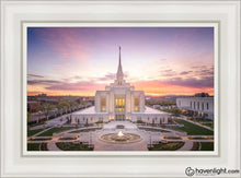 Load image into Gallery viewer, Ogden Sunset From On High Open Edition Canvas / 14 X 21 White Frame Art