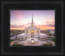 Load image into Gallery viewer, Ogden Sunset From On High Open Edition Canvas / 8 X 10 Black Frame Art