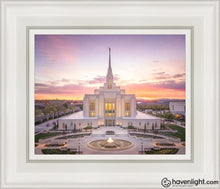 Load image into Gallery viewer, Ogden Sunset From On High Open Edition Canvas / 8 X 10 White Frame Art