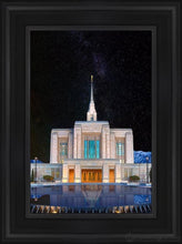 Load image into Gallery viewer, Ogden Temple Milky Way Open Edition Canvas / 12 X 18 Black Frame Art