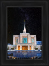 Load image into Gallery viewer, Ogden Temple Milky Way Open Edition Canvas / 14 X 21 Black Frame Art