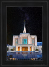Load image into Gallery viewer, Ogden Temple Milky Way Open Edition Canvas / 24 X 36 Black Frame Art
