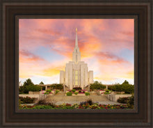 Load image into Gallery viewer, Oquirrh Mountain Unending Love Amazing Grace Open Edition Canvas / 11 X 14 Brown Frame Art