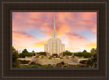 Load image into Gallery viewer, Oquirrh Mountain Unending Love Amazing Grace Open Edition Canvas / 14 X 21 Brown Frame Art