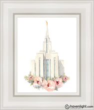 Load image into Gallery viewer, Oquirrh Mountain Watercolor Open Edition Canvas / 8 X 10 White Frame Art