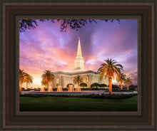 Load image into Gallery viewer, Orlando Sunset Open Edition Canvas / 11 X 14 Brown Frame Art