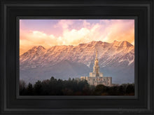 Load image into Gallery viewer, Payson And Princess Timpanogos Open Edition Canvas / 12 X 18 Black Frame Art