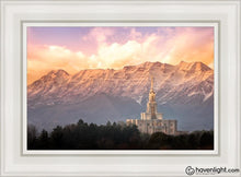 Load image into Gallery viewer, Payson And Princess Timpanogos Open Edition Canvas / 14 X 21 White Frame Art