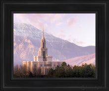 Load image into Gallery viewer, Payson And Snowy Timpanogos Open Edition Canvas / 11 X 14 Black Frame Art