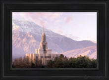 Load image into Gallery viewer, Payson And Snowy Timpanogos Open Edition Canvas / 14 X 21 Black Frame Art